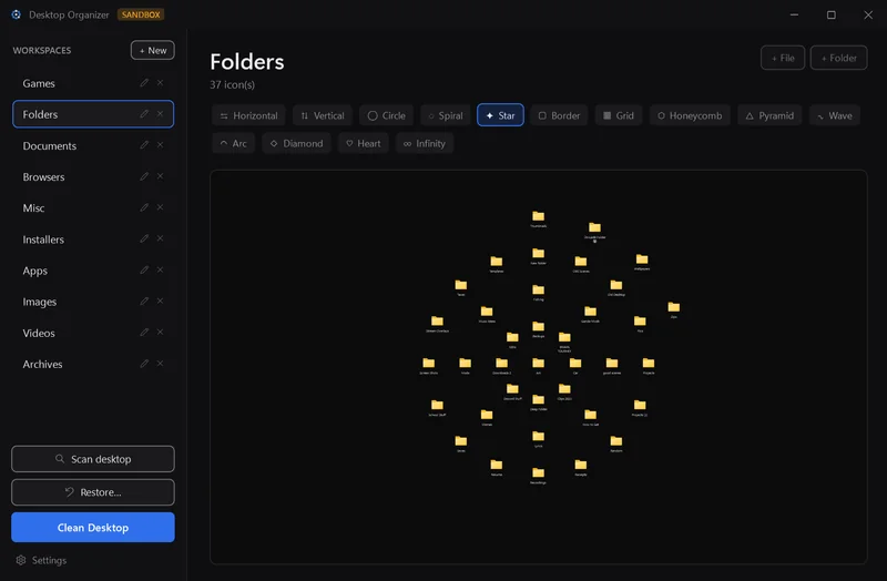 Star arrangement