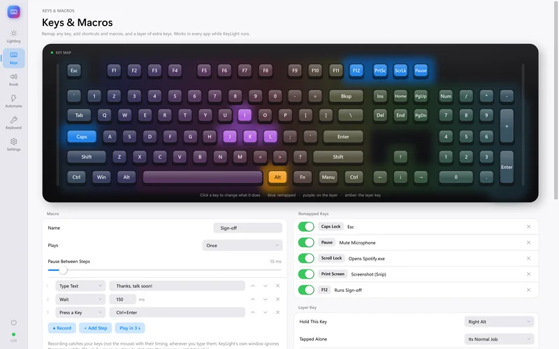 Macro editor