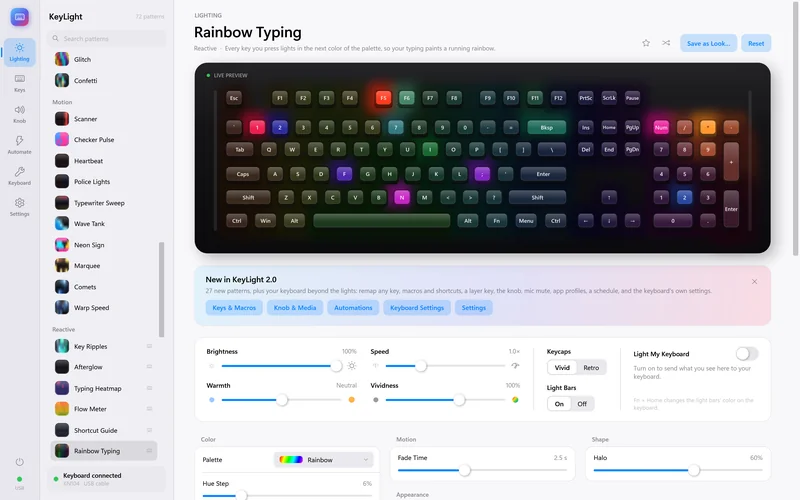 Rainbow Typing