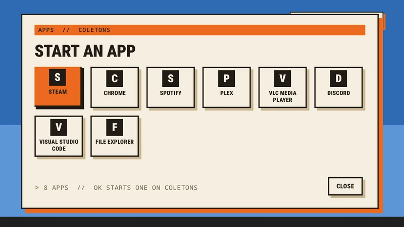 Start a PC app