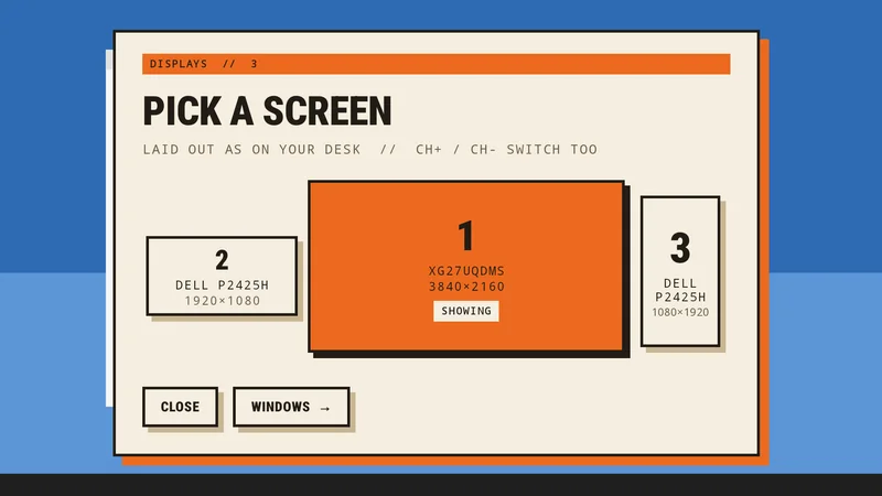 Choose a PC display