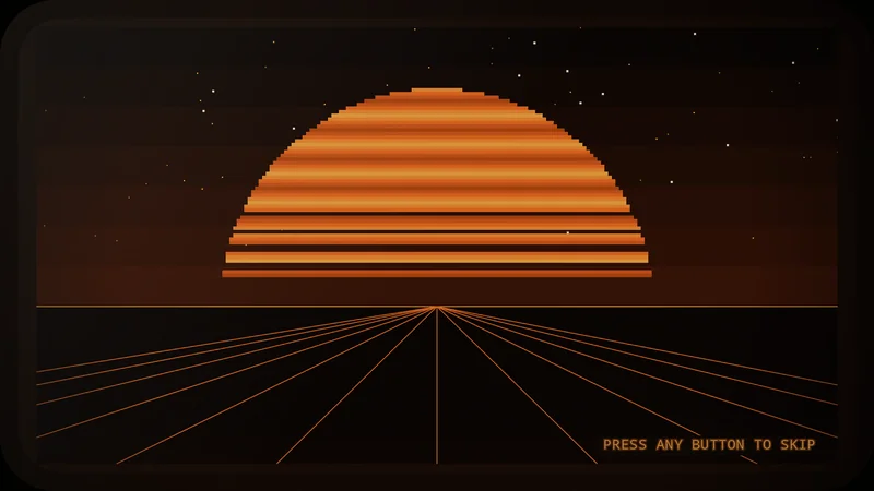 Sunset and grid