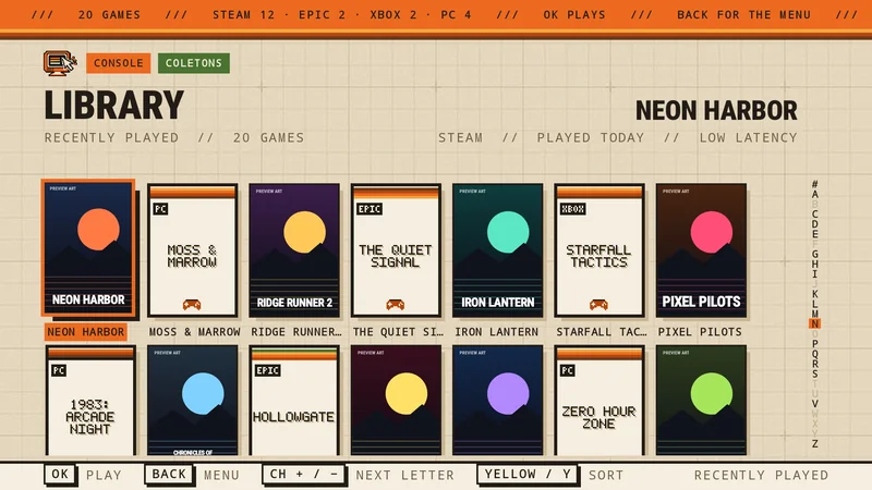 TV game library